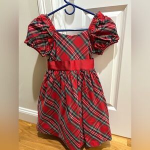 Janie & Jack The Tartan Smocked Dress, girls size 7